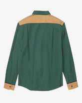 100 Cotton-Mystic Flower Men's Long Sleeve Shirt